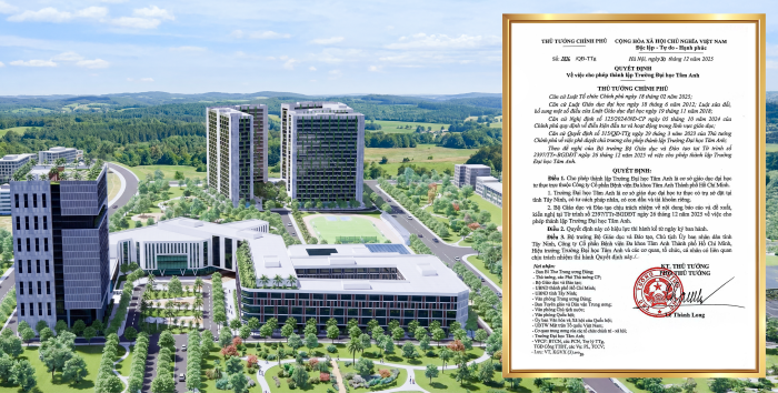 Chính thức thành lập Trường Đại học Tâm Anh, đào tạo y khoa chuyên sâu chuẩn quốc tế 